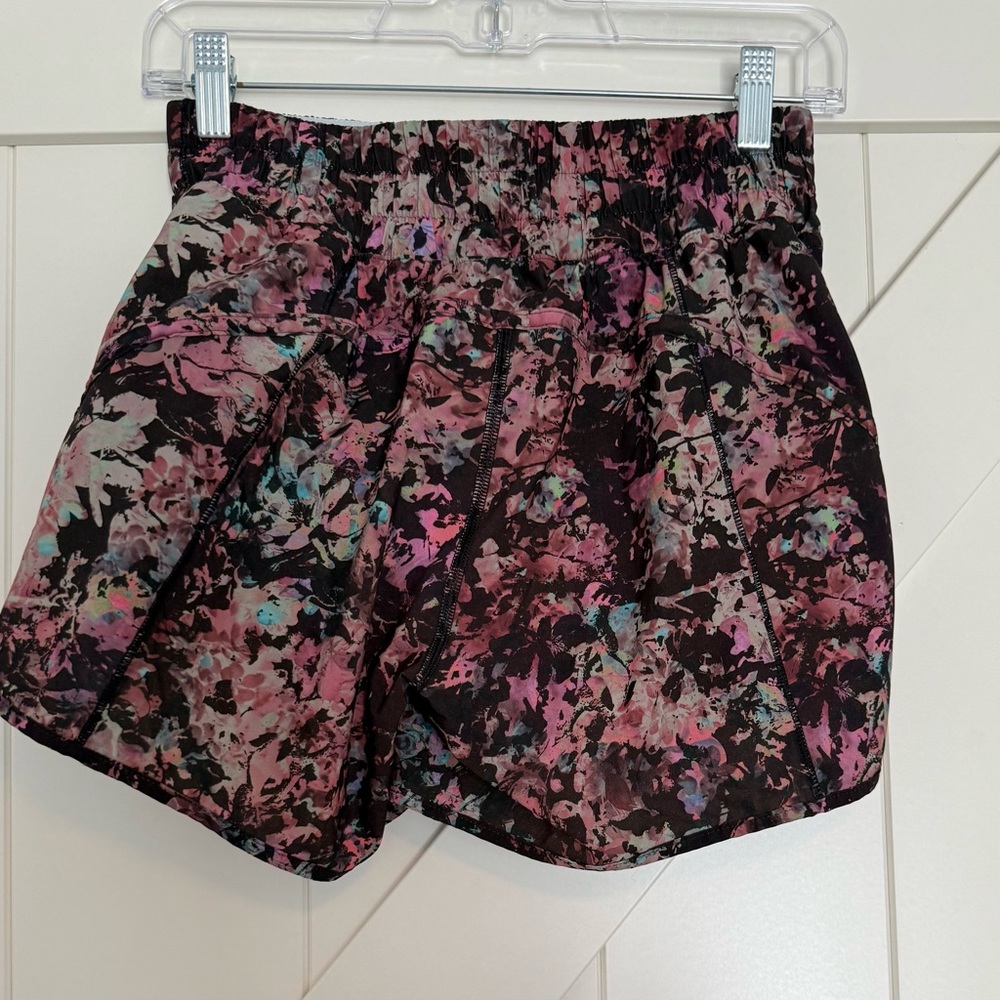 Floral lululemon Women's Shorts - Pink and Black